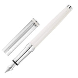 EDELFEDER Füllfederhalter Korn-/Linien-Design Silber-Lack champagner