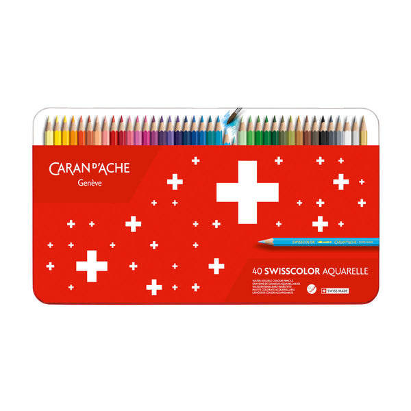 SWISSCOLOR AQUARELLE Sortiment mit 40 Farben wasservermalbar