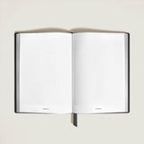 Notizbuch large (groß), Sartorial Leder schwarz, kariert