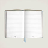 Notizbuch large (groß), Sartorial Leder hellblau, liniert