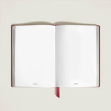 Notizbuch small (klein), Sartorial Leder rot, blanko