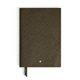 Notizbuch medium (mittelgroß), Saffiano Leder dunkelgrün, liniert