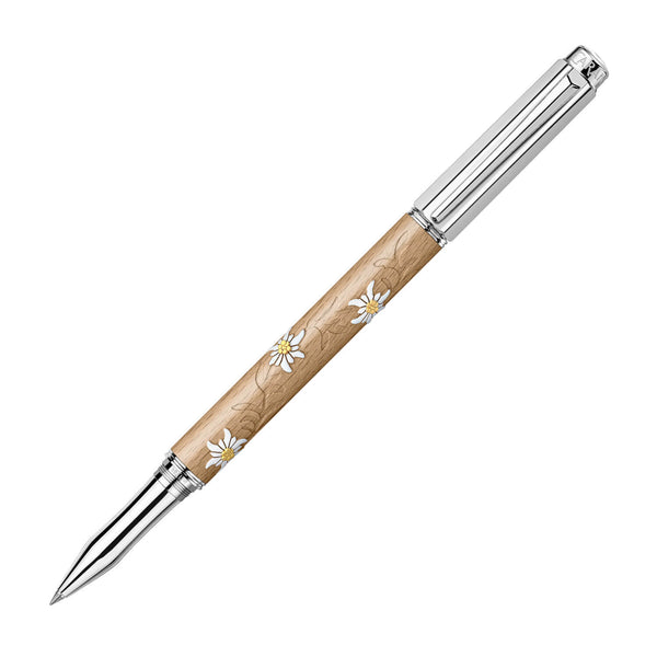 VARIUS EDELWEISS Tintenroller versilbert rhodiniert Ltd. Num.