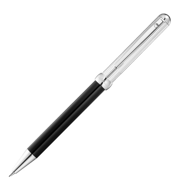 CHESS Drehbleistift Pyramid-Design Silber-Lack schwarz