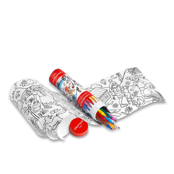 SWISSCOLOR AQUARELLE Metalldose mit 10 Fasermaler + Poster