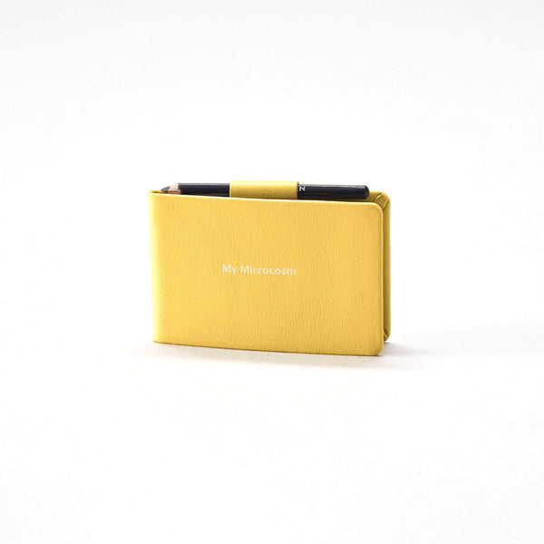 BONSAI Edition "My Microcosm", Mini Notizbuch Leder Mustard