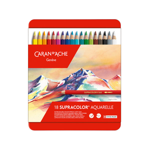 SUPRACOLOR® SOFT AQUARELLE Sortiment mit 18 Farben