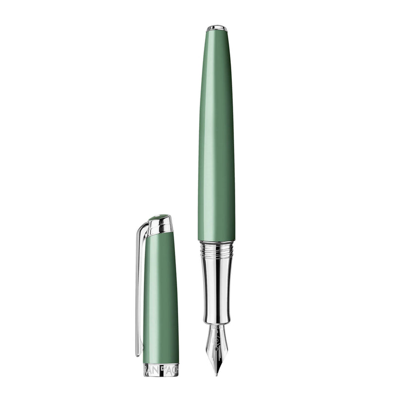 LÉMAN™ SLIM VERT DE GRIS Füllfederhalter versilbert rhodiniert