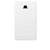 Notizblock MINI blanco mit Prägung MELONE (Hut)