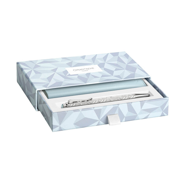 ECRIDOR ALPINE FROST Kugelschreiber Geschenkset mit Lederetui Sonderedition