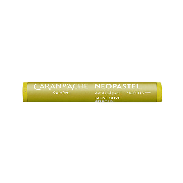 NEOPASTEL® Oelpastell Einzelblock rund gelboliv
