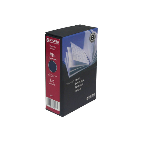 2026 Mini Organizer Jahresbox 1 Tag/1 Seite Weiß Deutsch