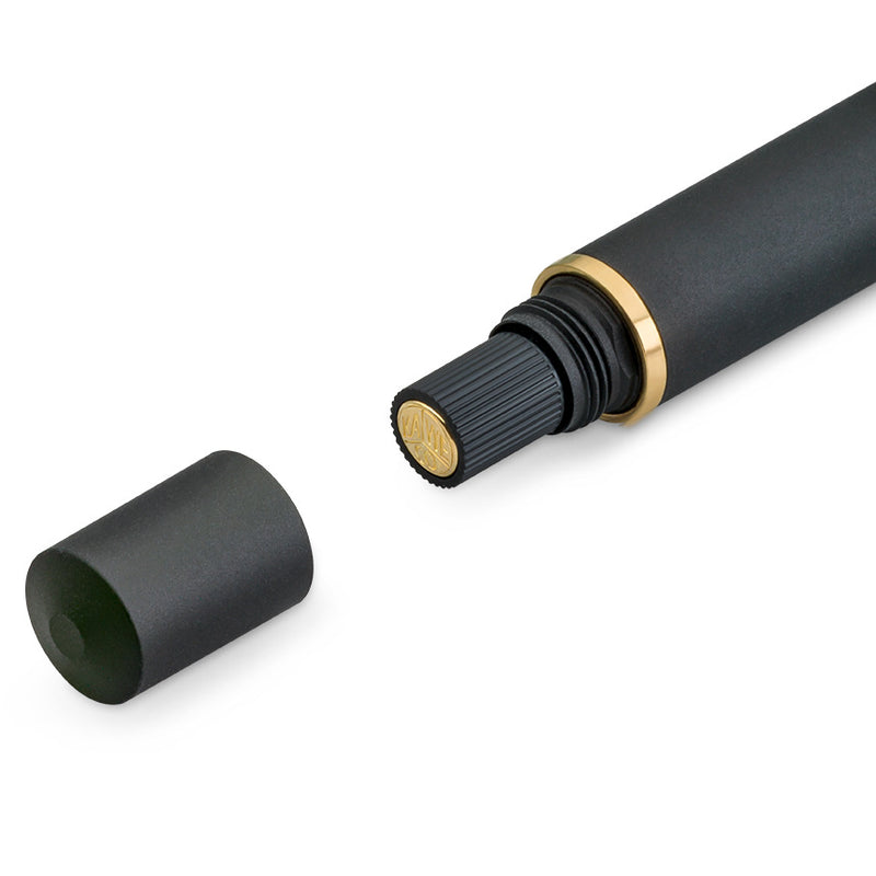PISTON SPORT AL Füllfederhalter Black/Gold Starter-Set mit Tintenglas