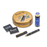 PISTON SPORT AL Füllfederhalter Black/Gold Starter-Set mit Tintenglas